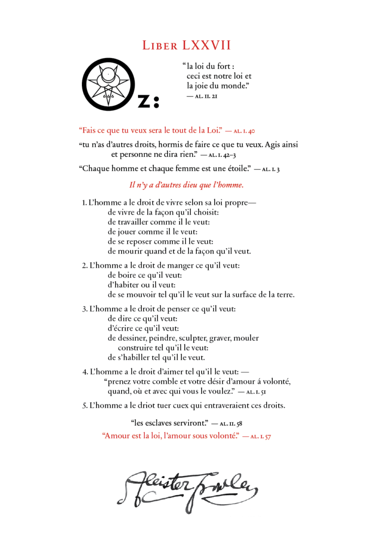 Liber OZ in French