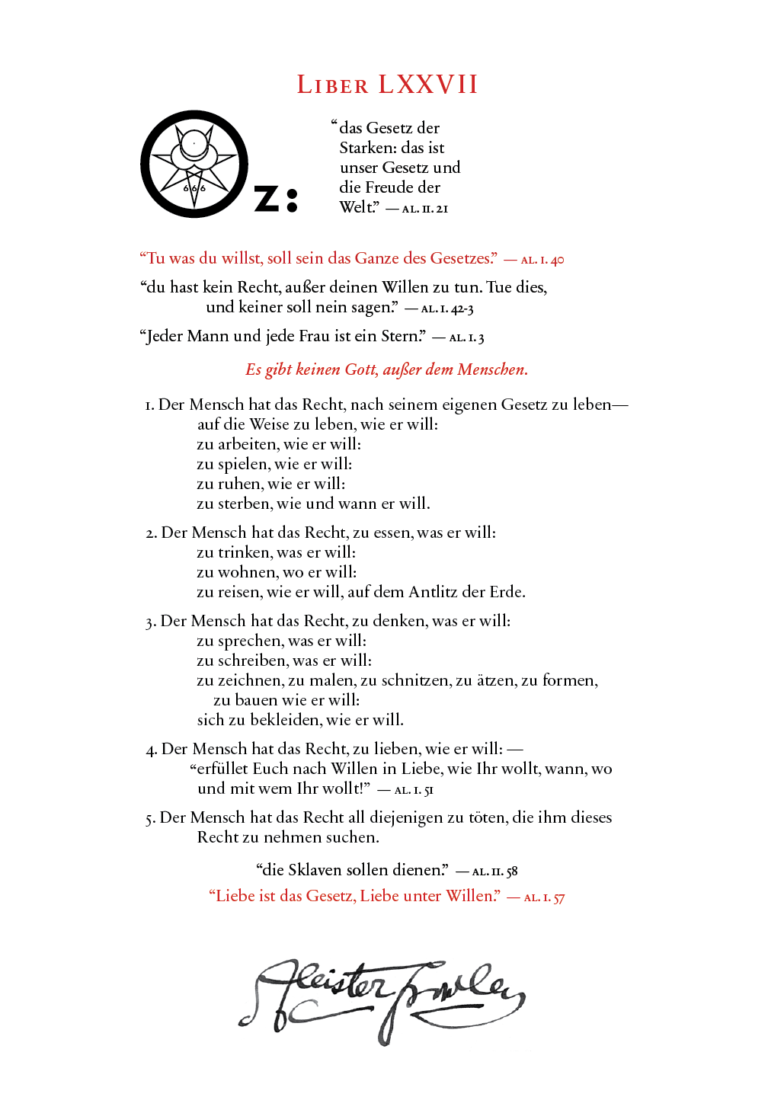 Liber OZ in German